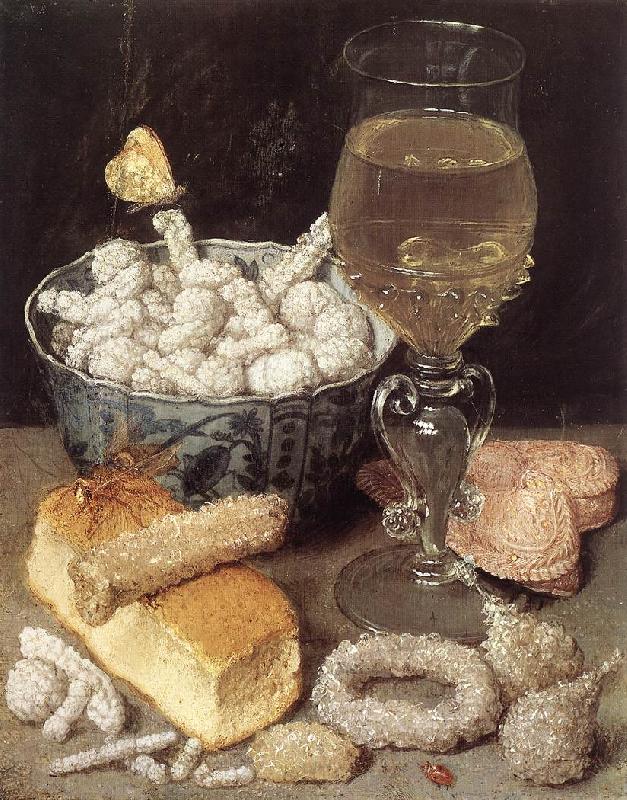 FLEGEL, Georg Still-Life with Bread and Confectionary dg Germany oil painting art